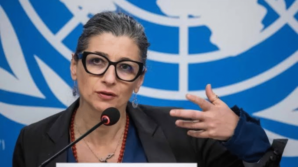 Francesca Albanese relatora especial de las Naciones Unidas para los Territorios Palestinos ocupados
