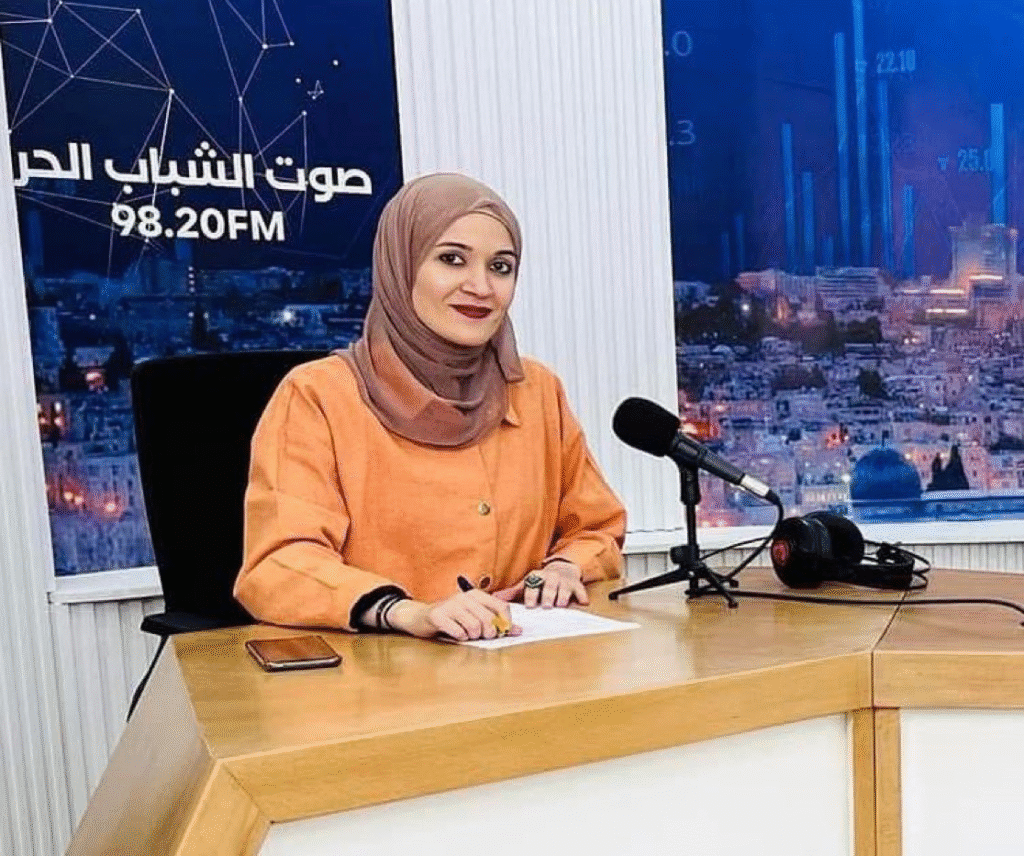 La periodista palestina Marwa Musallam tambien conocida como Marwa Muslim