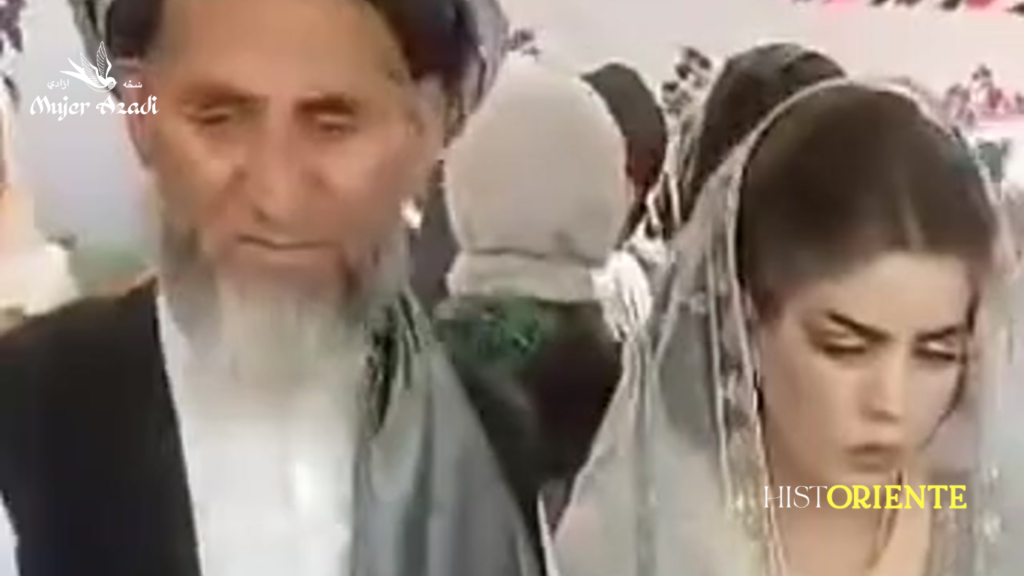 Captura de pantalla del video de la ceremonia de boda que evidencia los matrimonios forzados en Afganistán