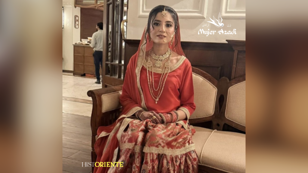 Hina Javed durante el día de su boda, en noviembre de 2025.