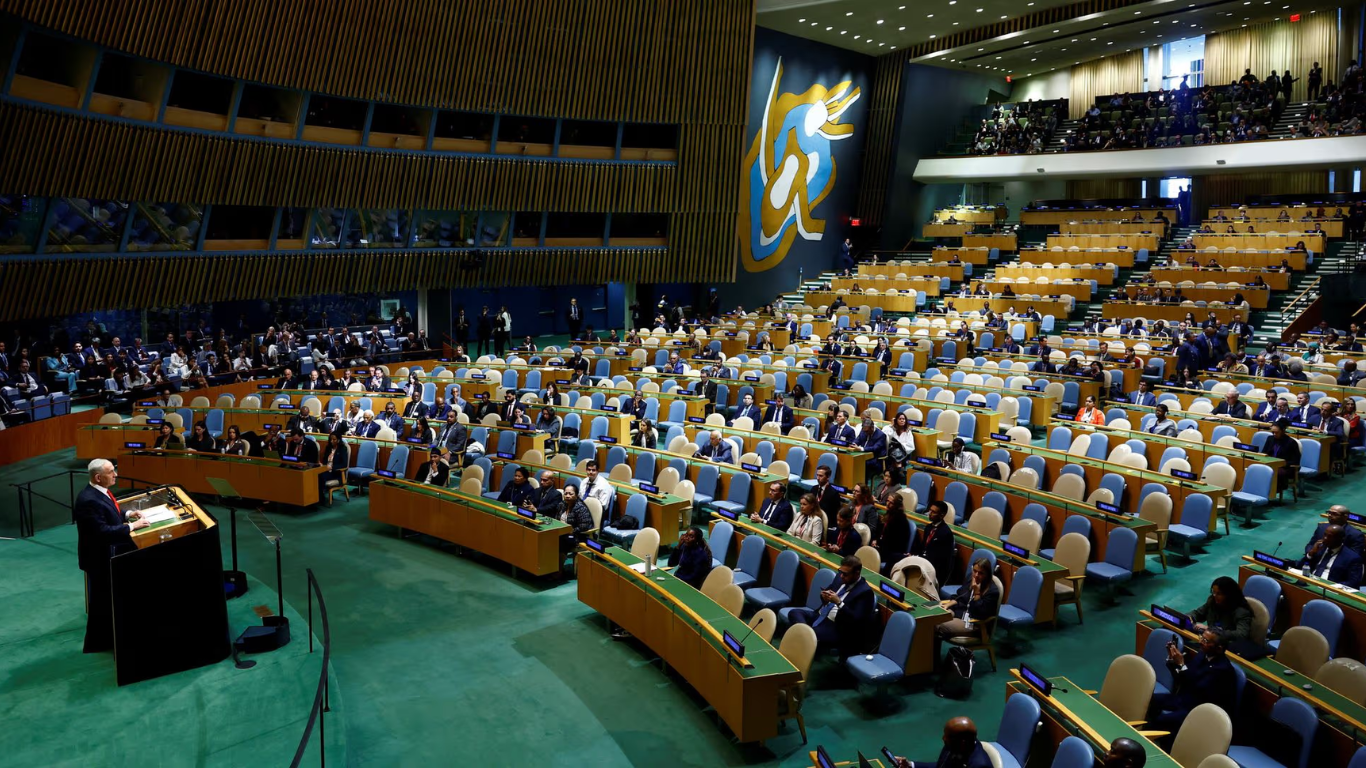 La Asamblea General de la ONU queda parcialmente vacía durante el discurso de Netanyahu