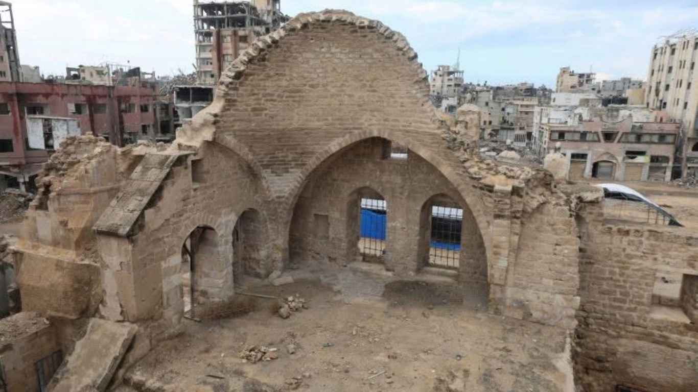 Mercado histórico de Khan Younis resurge entre las ruinas de Gaza